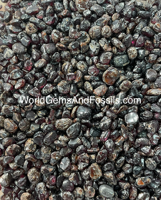 Garnet Chip Stones 7-12mm 1 lb