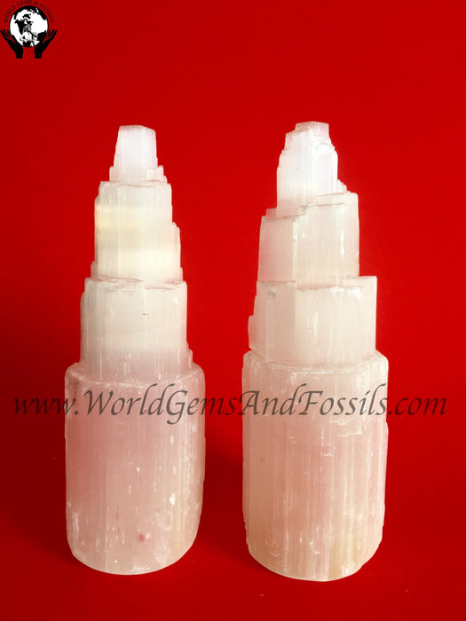 Selenite Tower  6"  Box/50pcs