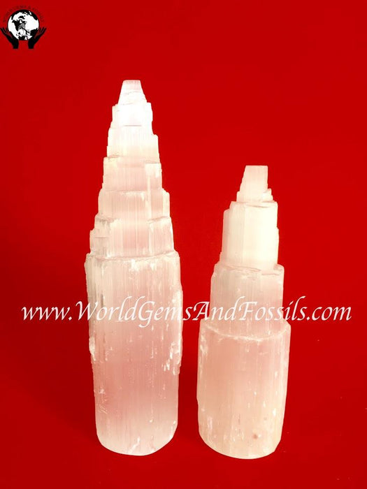 Selenite Tower 8"  Box/50pcs