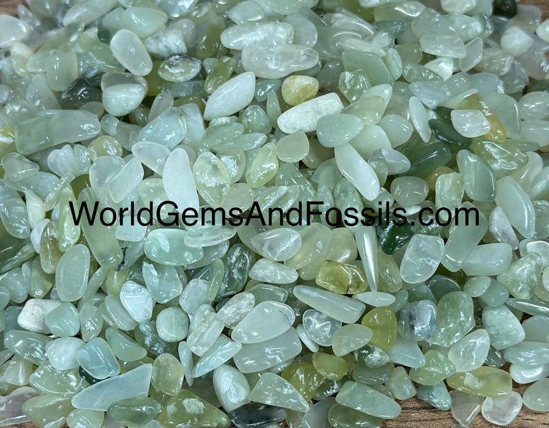 New Jade Chip Stones 7-12mm 1 lb