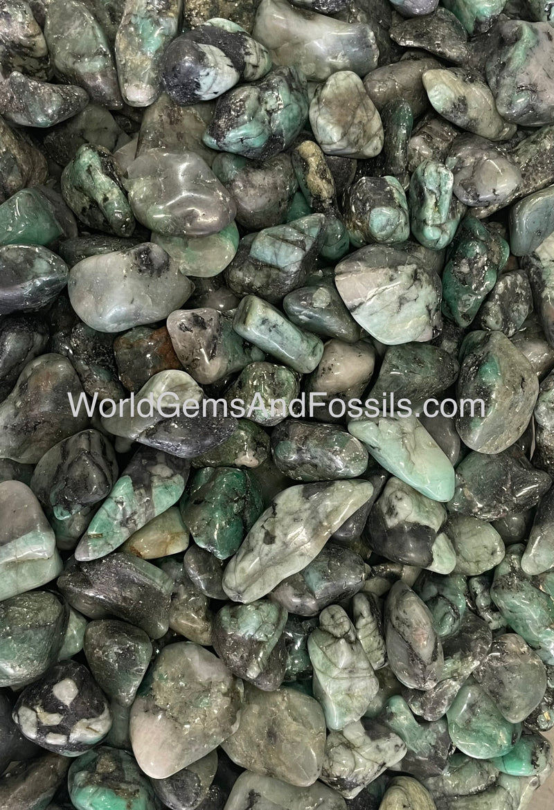 Emerald Tumbled Stone 1/2 lb  'A' Grade