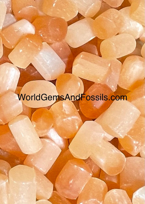 Selenite Tumbled Stone 1 lb  Orange