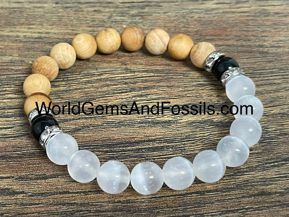 Palo Santo Selenite Bracelet 8mm