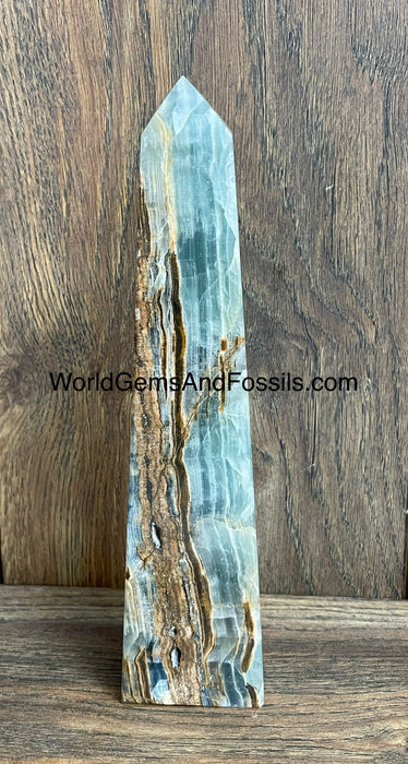 Blue Onyx Obelisk 8.75”  #7