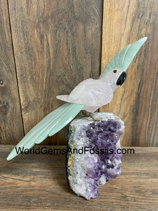 Crystal Bird On Stand  #36  Medium