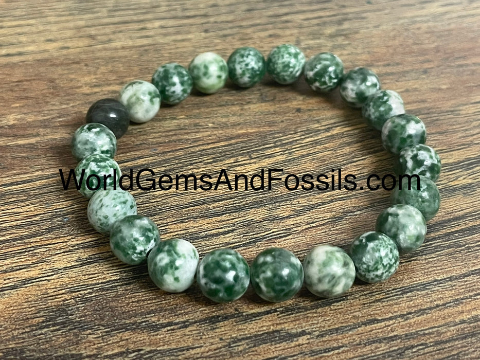 Spotted Jade Bracelet 8mm