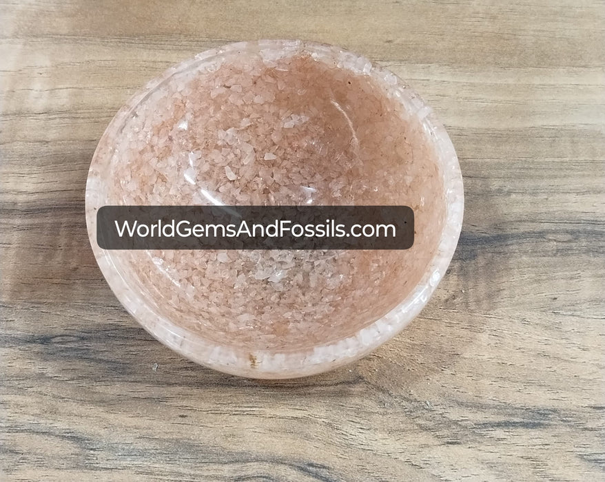 Rose Quartz Orgone Bowl 2.25"