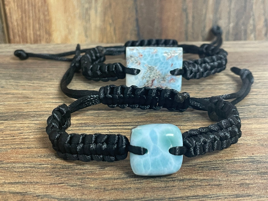 Larimar Bracelet Rectangle Knitted