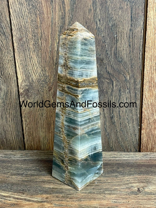 Blue Onyx Obelisk 8”  #5