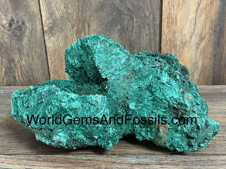 Fibrous Malachite Specimen 8.5”  #6