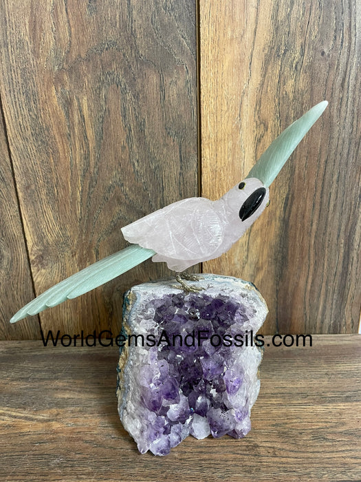 Crystal Bird On Stand  #36  Medium