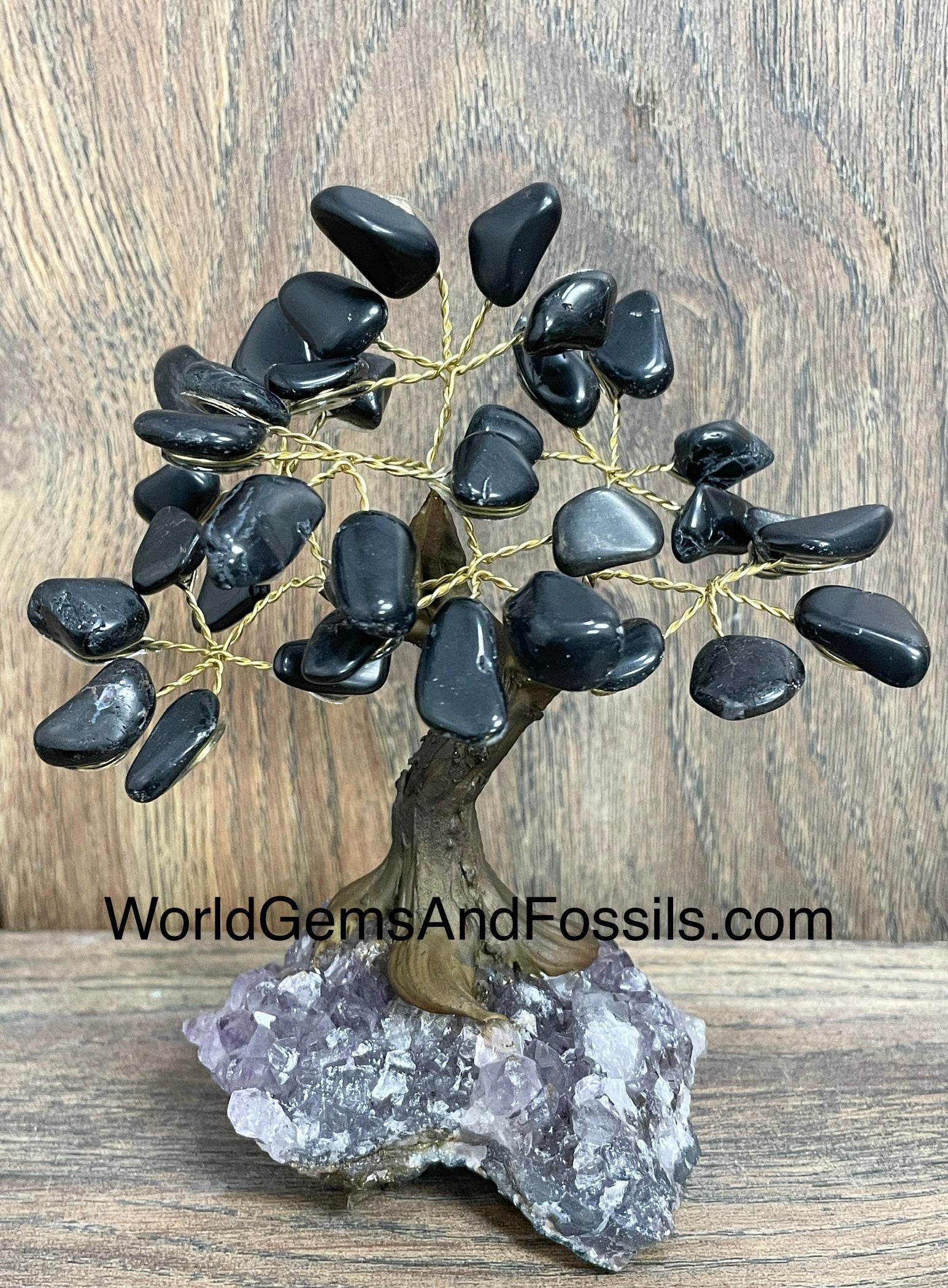 Black Tourmaline Gem Tree