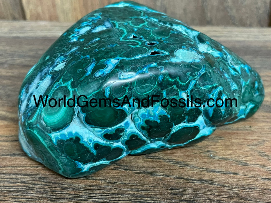 Malachite With Chrysocolla Free Form 4.5” #7