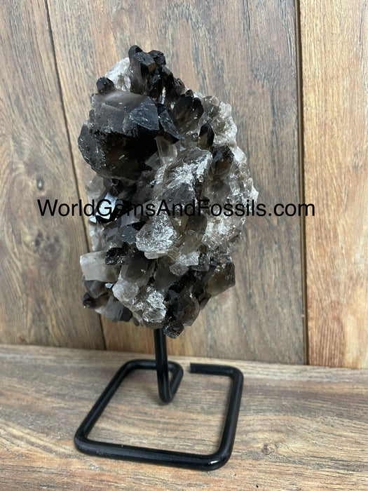 Smoky Quartz Specimen On Stand  9.5”  #8