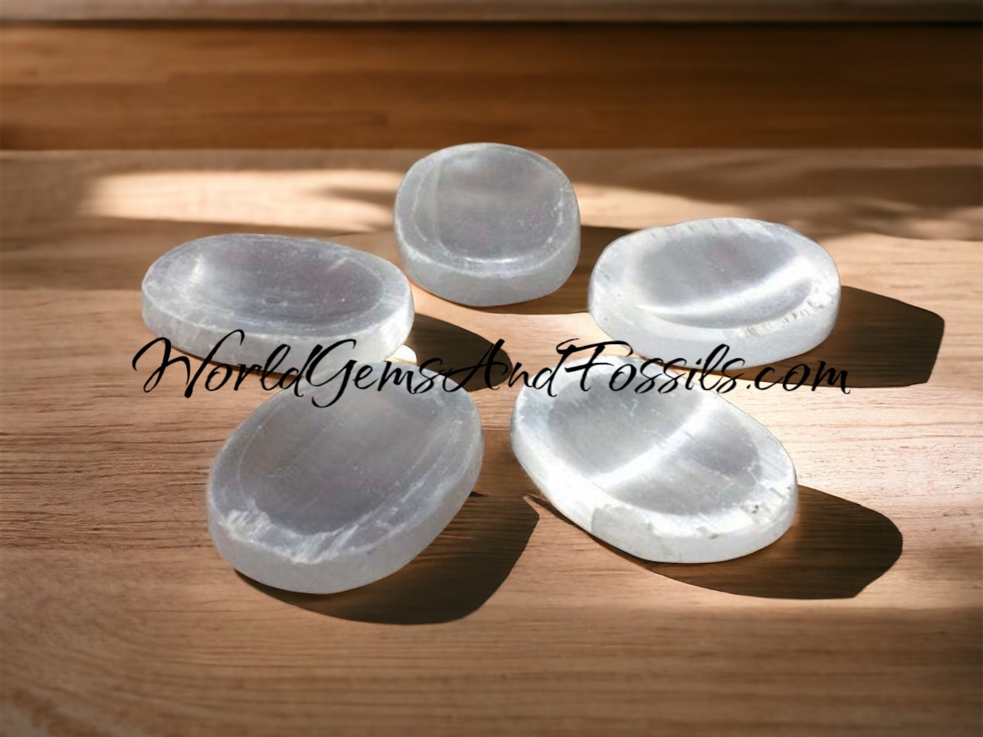 Selenite Worry Stone