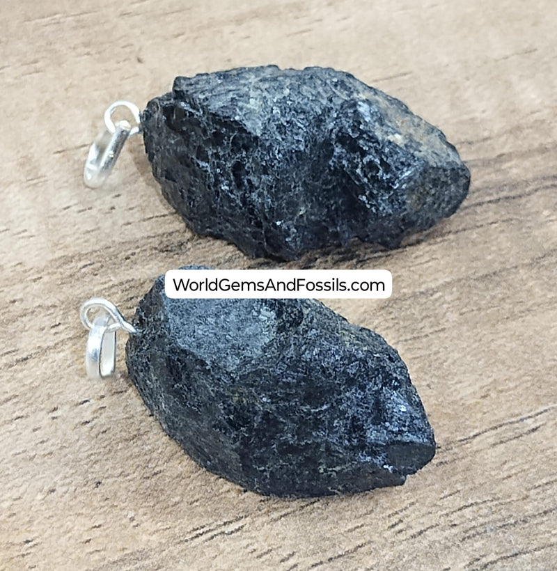 Black Tourmaline Pendant Rough