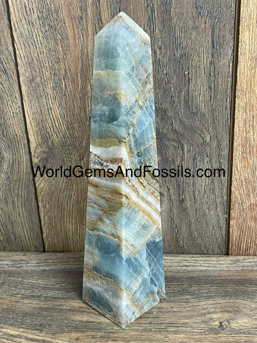 Blue Onyx Obelisk 9.5”  #6