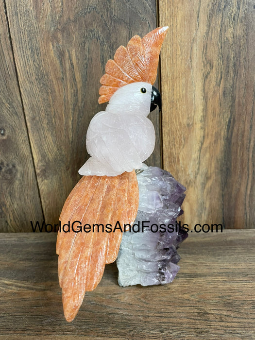 Crystal Bird On Stand  #24  Medium