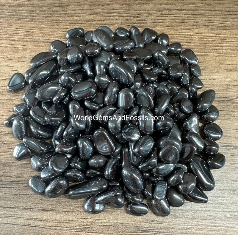 Hematite Chip Stone 9-13mm 1 lb