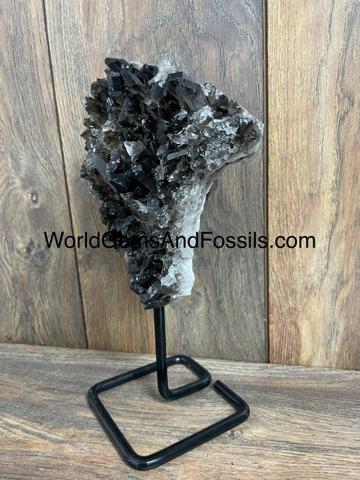 Smoky Quartz Specimen On Stand  9.5”  #10