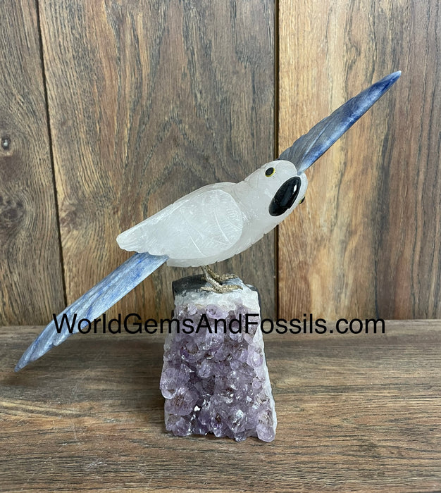 Crystal Bird On Stand  #13    Small