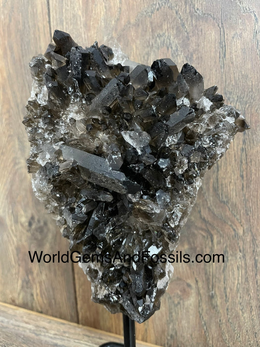 Smoky Quartz Specimen On Stand  9.5”  #10