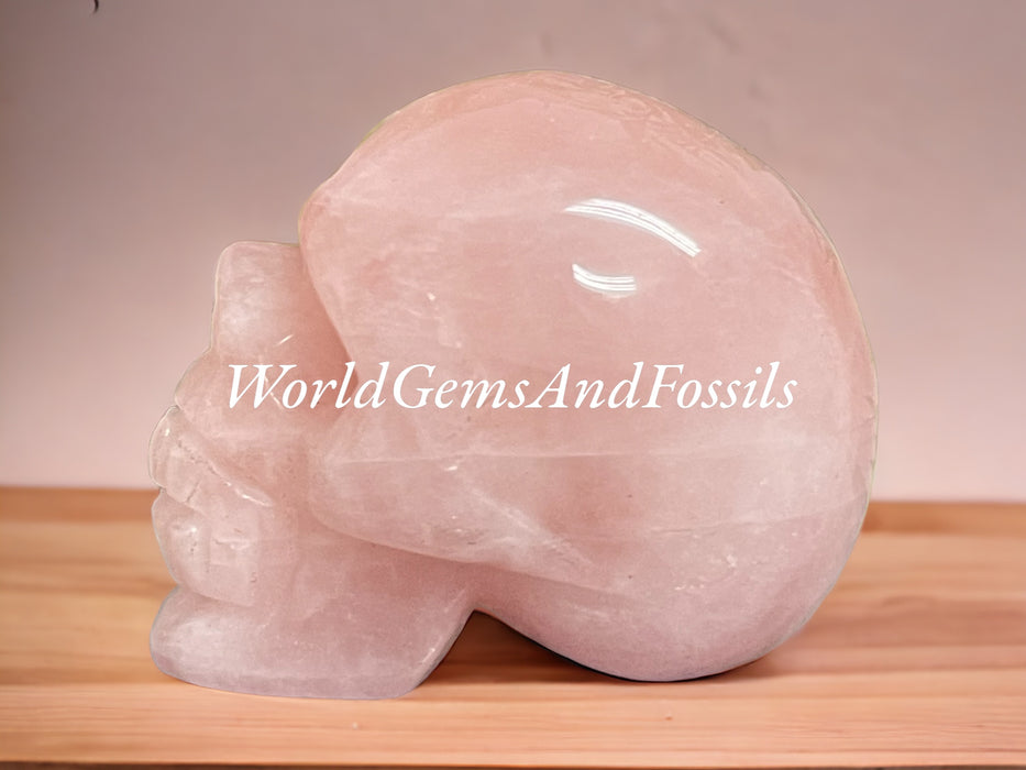 2" Rose Quartz Skull