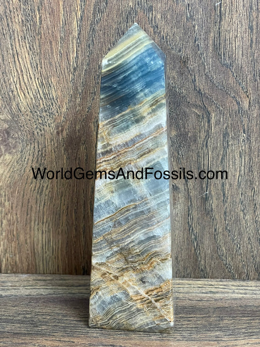 Blue Onyx Obelisk 6.75”  #8