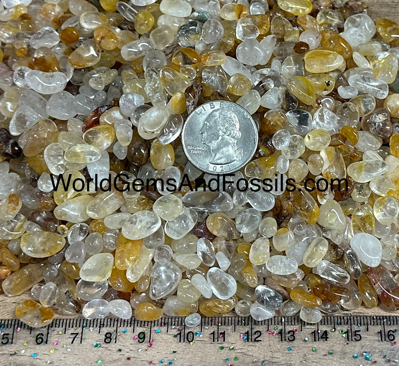 Golden Healer Chip Stones 7-12mm 1 lb