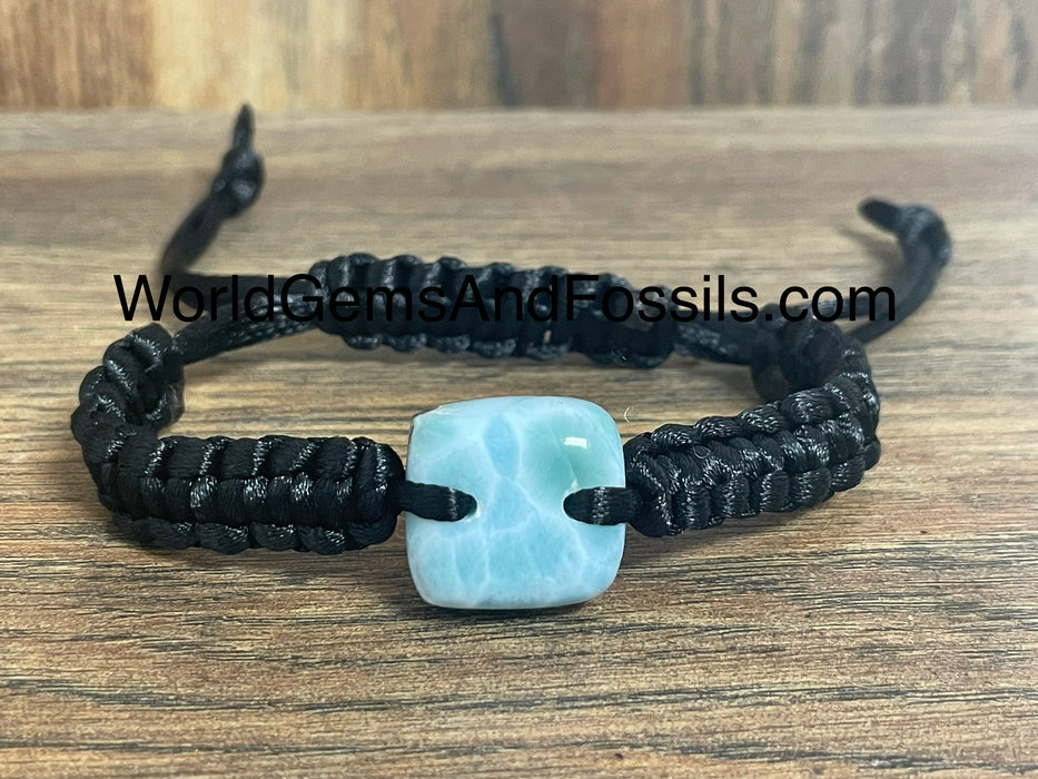 Larimar Bracelet Rectangle Knitted