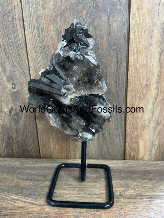 Smoky Quartz Specimen On Stand  9.5”  #5