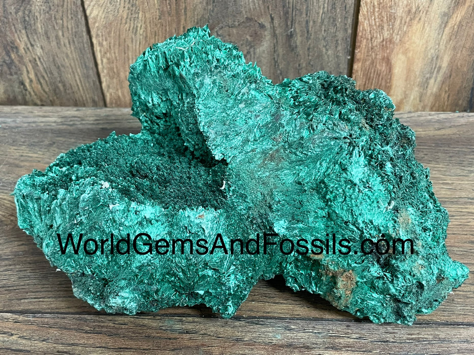 Fibrous Malachite Specimen 8.5”  #6