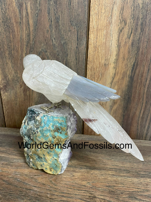 Crystal Bird On Stand  #17  Medium