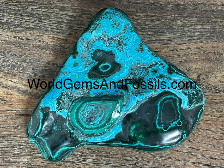 Malachite With Chrysocolla Free Form 5” #5