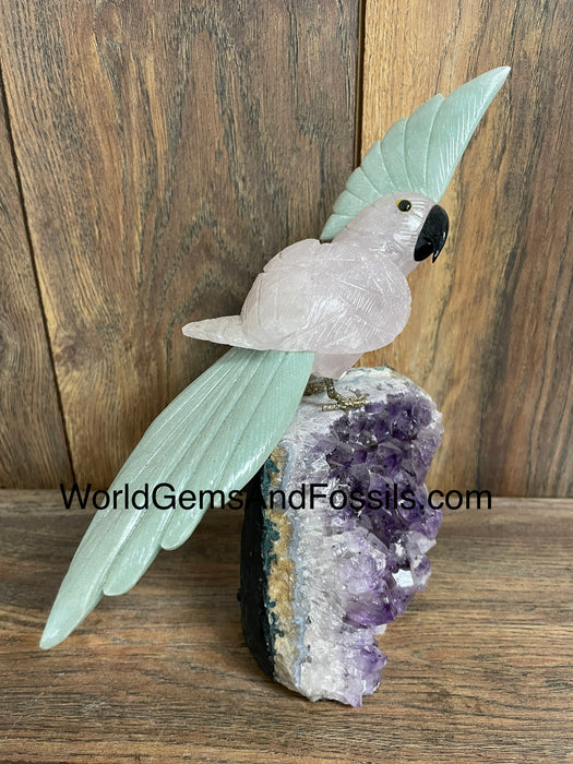 Crystal Bird On Stand  #36  Medium