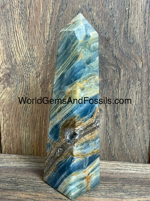 Blue Onyx Obelisk 6.75”  #11