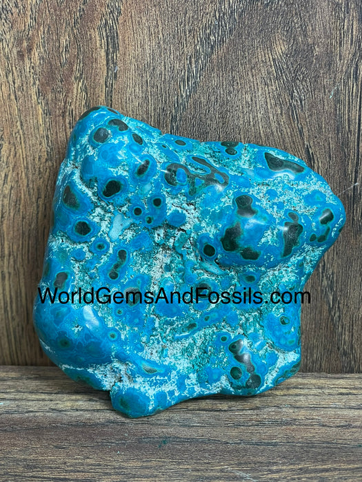 Malachite With Chrysocolla Free Form 3.2” #6