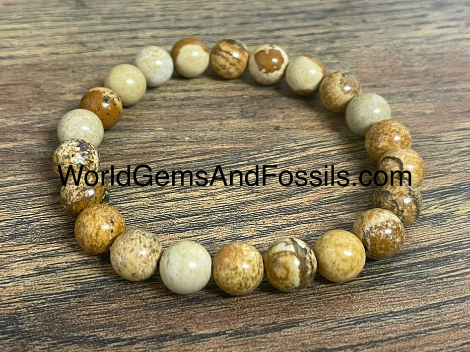 Picture Jasper Bracelet 8mm