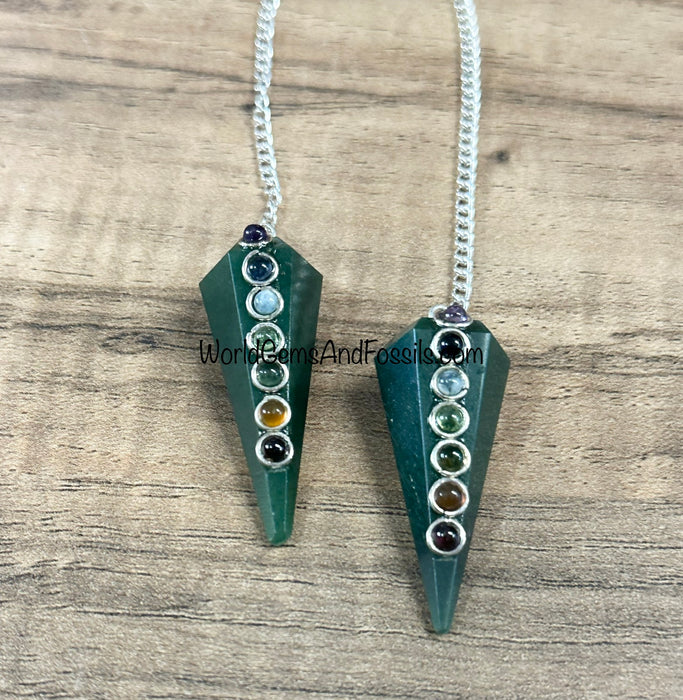 Green Aventurine Chakra Pendulum