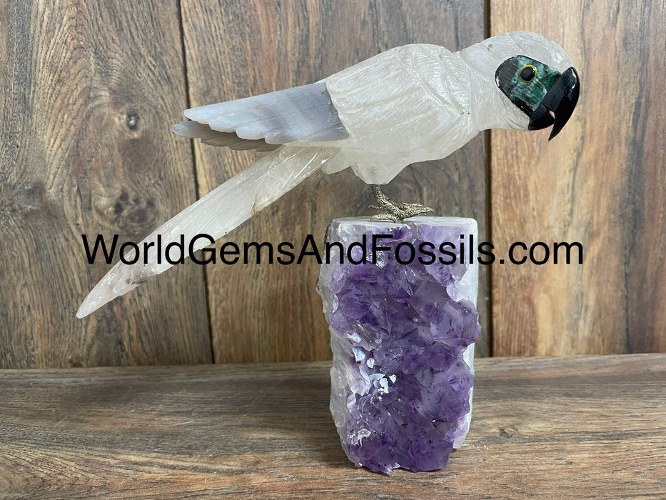 Crystal Bird On Stand  #17  Medium