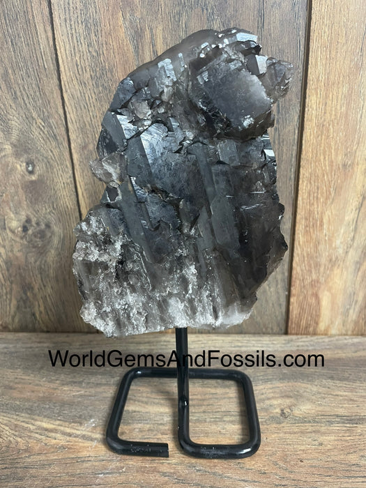 Smoky Quartz Specimen On Stand  9.5”  #2