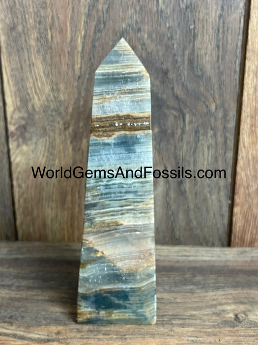 Blue Onyx Obelisk 7”  #2