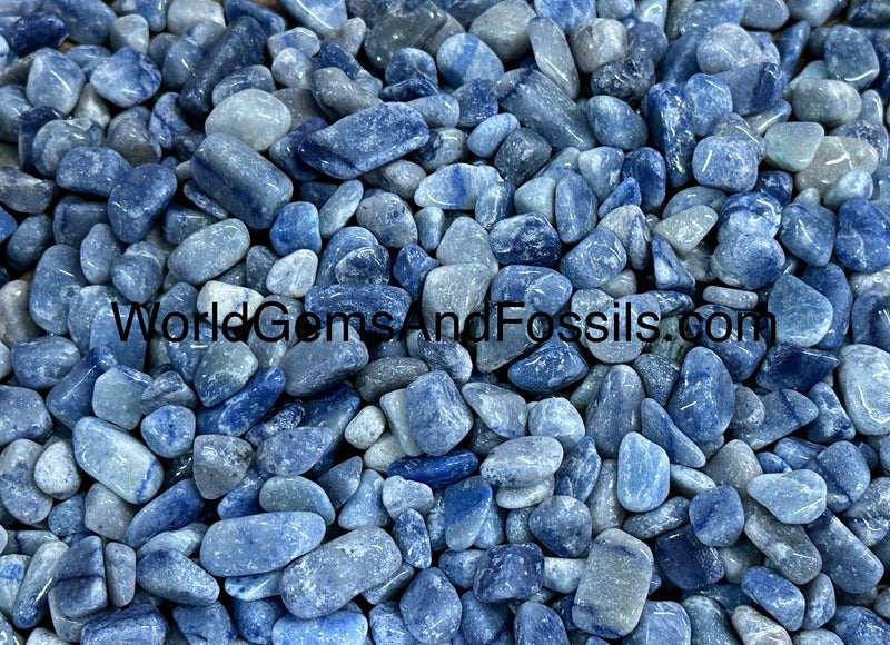 Blue Aventurine Chip Stones 7-10mm 1 lb