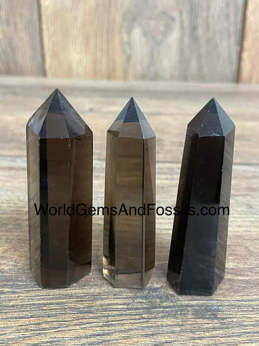 Smoky Quartz Point  2.7"-3"   1 lb