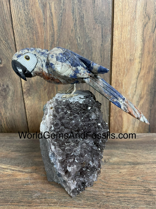 Crystal Bird On Stand  #6  Medium