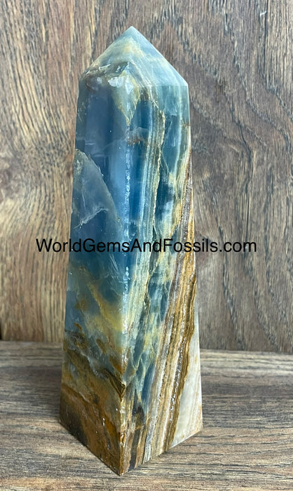 Blue Onyx Obelisk 6.6”  #13