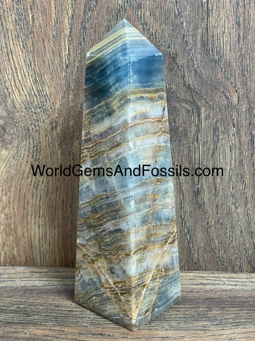 Blue Onyx Obelisk 6.75”  #8