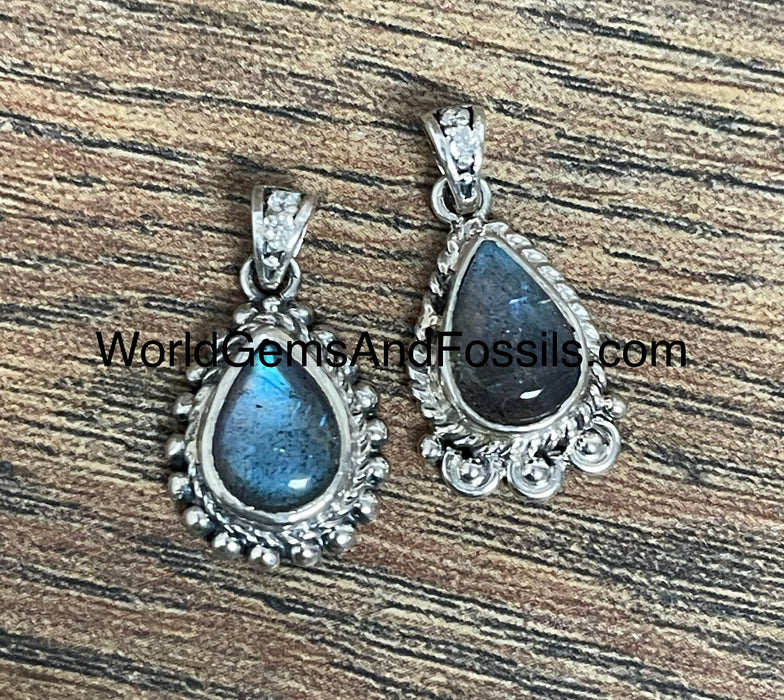 Labradorite Pendant Sterling Silver