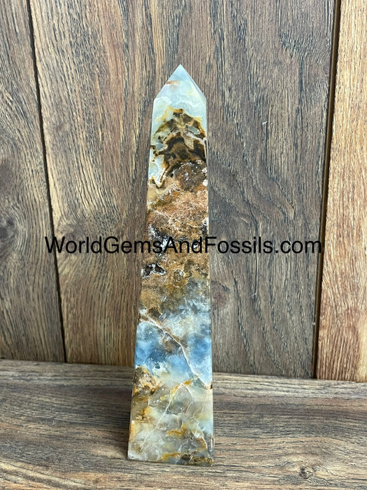 Blue Onyx Obelisk 8.75”  #7