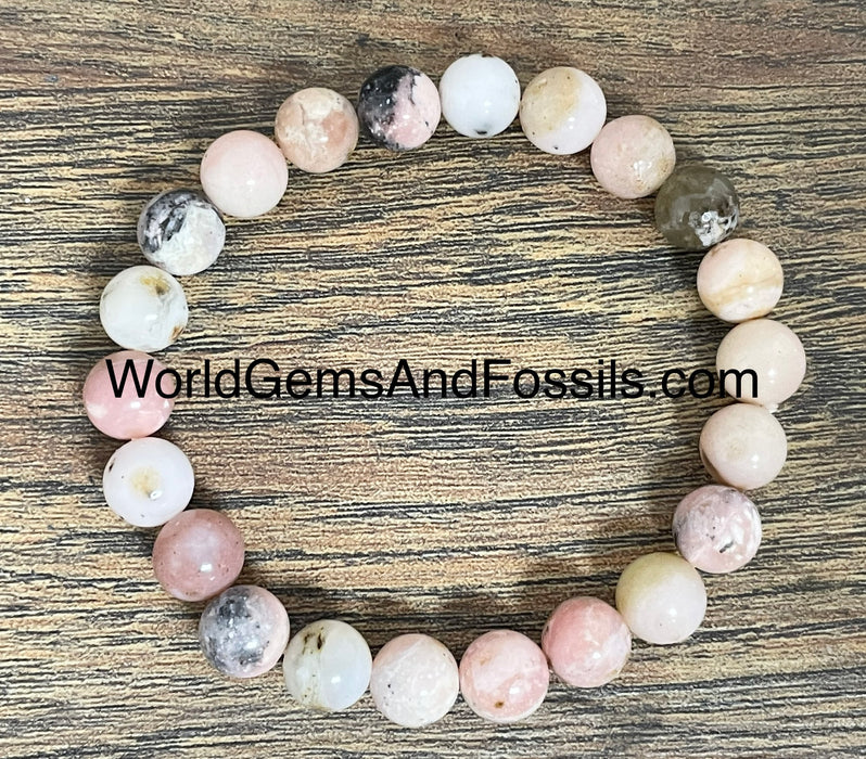 Pink Opal Bracelet 8mm